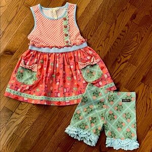 Matilda Jane Love Letters Tunic & Shorts size 8